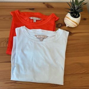 Bundle of two Athleta cropped workout tanks